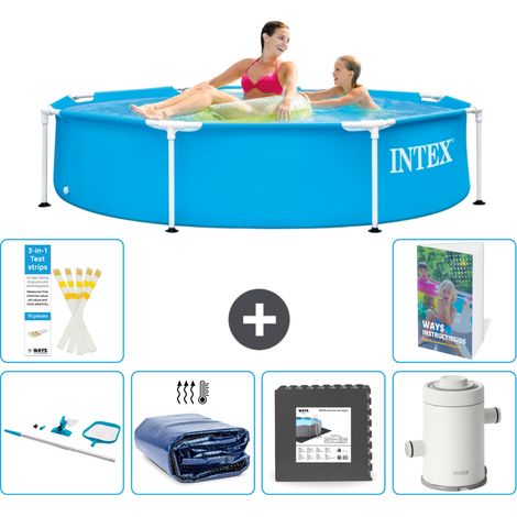 Frame Pool Rund - 244x51 cm - 7-teilig S43