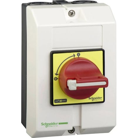 [NEUWERTIG] B-Ware Schneider Electric Not Aus Schalter Hauptschalter Notschalter Gehäuse Rot Ip65