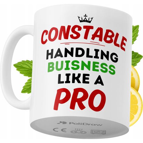 Lustige Kaffeetasse mit witzigem Textdesign für Polizisten – ideal für Geburtstage, Namenstage, Feiertage und besondere Anlässe. Hochwertige Tasse für Zuhause, Büro und Arbeit. Farbe: Weiß, 330 ml.