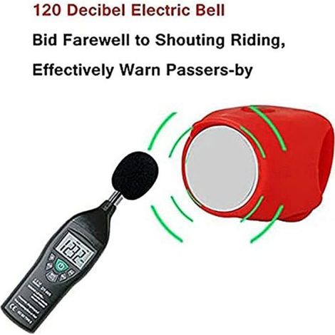 Klaxon de vélo puissant, sonnette électrique pour vélo et trottinette, mini sonnette électronique, sonnette électronique, étui e (1/4)
