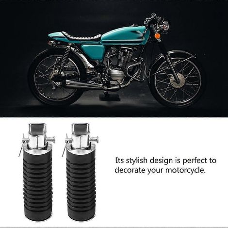 Repose-pieds de moto (1 paire) pour Honda CB125S CB100 CG125 ABS + Fer (neuf) (1/5)