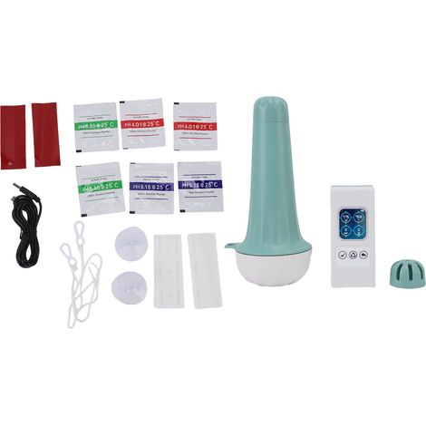 Medidor de Calidad del Agua Flotante 4 en 1, pH TDS EC Temperatura con Pantalla LCD – Ideal para Piscina y Acuicultura (1/5)
