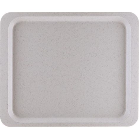 Plateau de service en polyester GN1/2 gris moucheté - 325 x 265 x 17 mm - ROLTEX