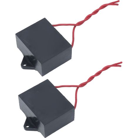 2 condensateurs de démarrage pour ventilateur de plafond, 2 fils, 25 µF, longueur de câble 14 cm, CBB61, 250 V CA (1/5)