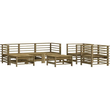 Maison Exclusive - Set Salotto da Giardino 7 pz in Legno Impregnato di Pino (1/5)