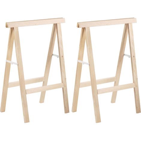 Tréteau en pin 1m de hauteur section 50x23 mm (Lot de 2) (1/4)