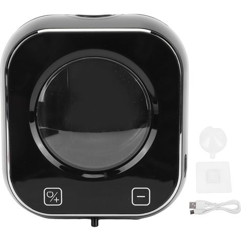 Distributeur de savon automatique rechargeable mural intelligent à pompe à mousse pour cuisine et salle de bain, noir (1/5)