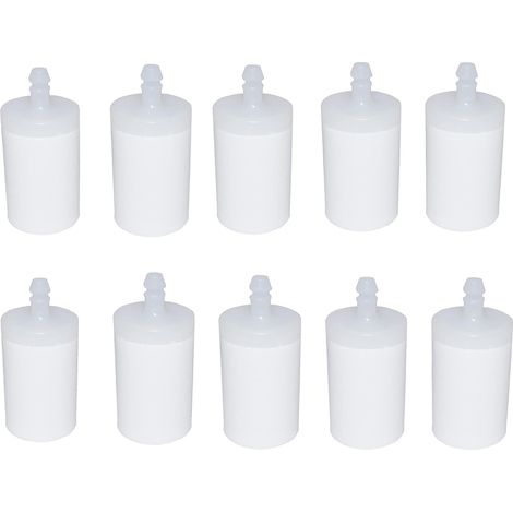 Hippotech Pack de 10 filtres à carburant pour Husqvarna 3/16 I.D. La tronçonneuse de conduite de carburant remplace la pièce no 503 44 32-01/506 26 41-11 (1/2)