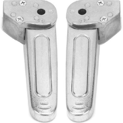 2 pièces repose-pieds pédale automatique rétractable en alliage d'aluminium repose-pieds pièces de moto universelles (1/5)