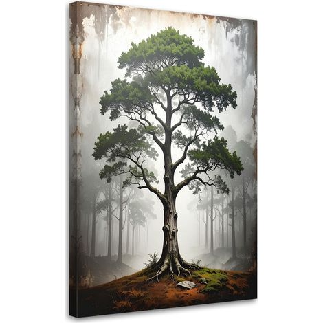 Bild auf Leinwand Grüner Baum Landschaft Natur 20x30 (1/5)