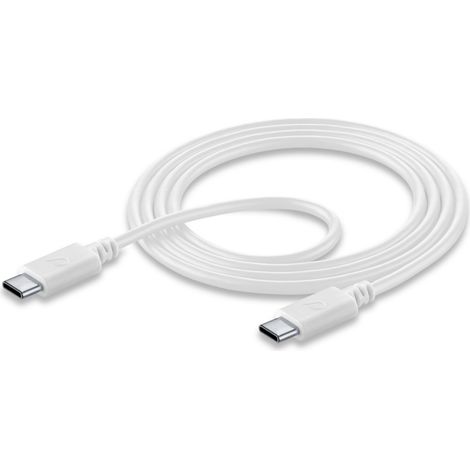 Cellularline Ladekabel USB C 1,2m weiß Lade- und Datenkabel 120cm USB Type-C au