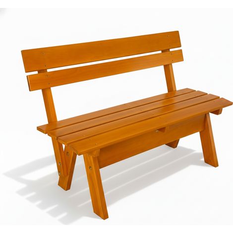 Gartenbank Wetterfest Holz 3 Sitzer 150 cm breit Tromsö
