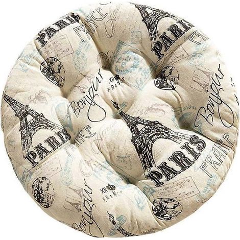 Rundes Stuhlkissen – 1 Stück – Durchmesser 40 cm – Oussin-Sitzkissen, Tatami-Kissen für Zuhause oder Auto