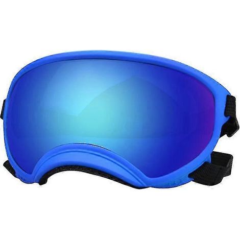 Gafas de sol para perros, gafas protectoras para perros, protección UV, protección contra el viento, protección contra el polvo, protección antivaho, gafas para mascotas, protección ocular con correa  (1/2)