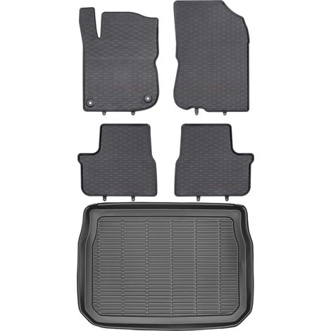 Juego de alfombrillas de goma para Peugeot Crossover 2008 (2013-2019) + alfombrilla para el maletero. (1/5)