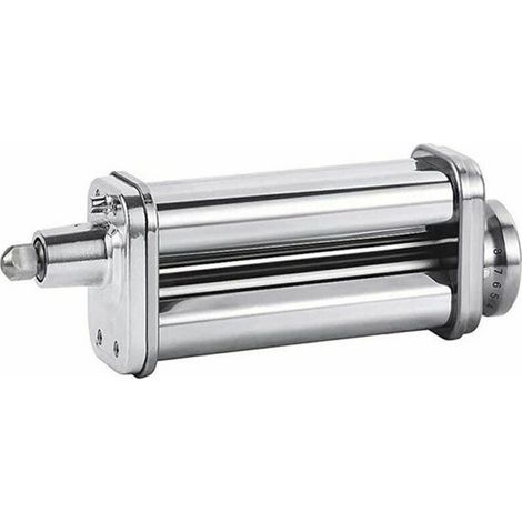 Pasta Maker Attachment Pasta Roller Cutter Parts Noodle Press Machine Compatible with KitchenAid Sheet Pasta Stand Mixers (Silver)