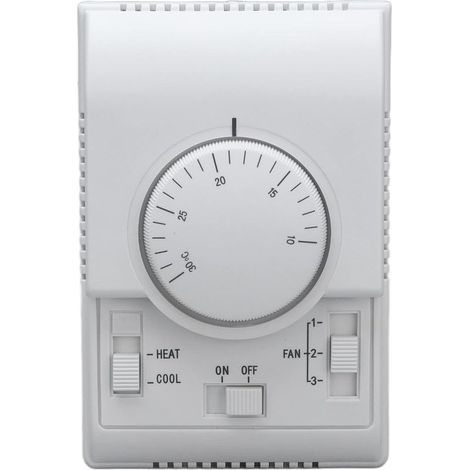 Thermostat Mécanique d'Ambiance, Régulateur de Température, Contrleur 220-240 V, 2 Voies (1/5)