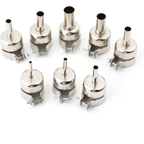 Kit de 8 buses de pistolet thermique pour outils de réparation de stations de soudage à air chaud (3/4/5/6/7/8/10/12 mm) (1/5)