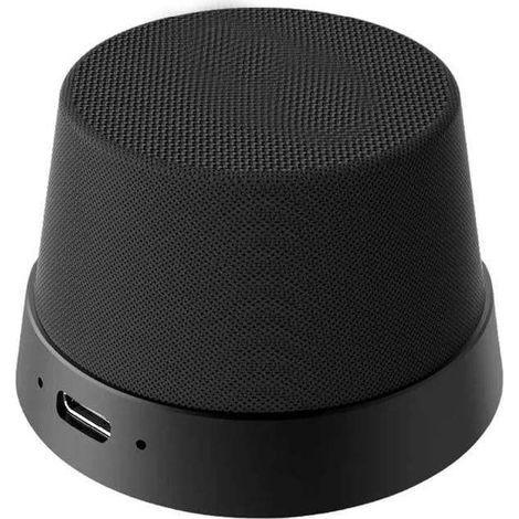 Mini enceinte Bluetooth 5.3 AL1020901137, IPX7, batterie 300-500mAh, portée 15m, son 360° TWS, anneau magnétique, noir or argent (1/5)