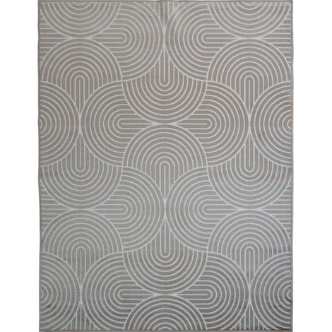 OSLO - Tapis à relief moderne beige sable 160x230 (1/5)