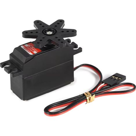 Analog/digitaler Servomotor mit Kunststoffzähnen, 3,35 kg, 4,8 V/6 V, Hochspannung, für funkgesteuerte Autos, Flugzeuge und Drohnen.
