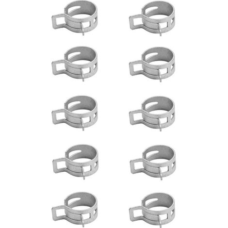 10x colliers de durite clip à ressort 8mm - 10mm tuyau carburant essence tondeuse tracteur