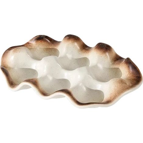 Bandeja para huevos, material cerámico, diseño moderno, A (1/2)