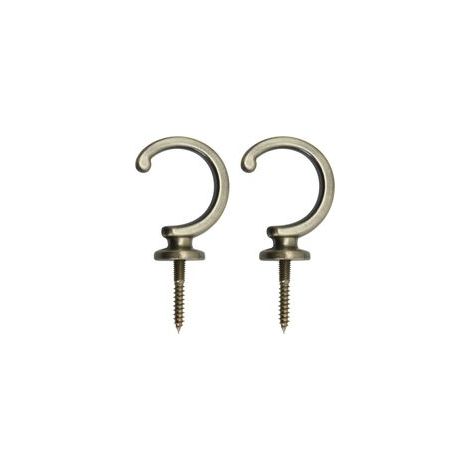 Vorhang-Raffhalter, 1 Paar Vorhang-Raffhalter-Haken, Vorhang-Raffhalter, dekorative Haken, aus Zinklegierung, langlebig, exquisit, geeignet für Vorhänge (Bronze, 7,5 x 3,8 cm) (1/5)