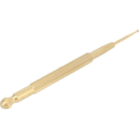 Stylo d'acupuncture auriculaire, réduit la douleur, double embout antidérapant, outil de massage en laiton pour points d'acupuncture et réflexologie auriculaire
