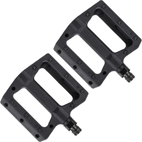 2-Piece Mountain Bike Pedals, Mountain Bike Pedals, Anti-Slip Stainless Steel Studs, Lightweight and Waterproof Nylon Fiber, for Outdoor Cycling (1/5)