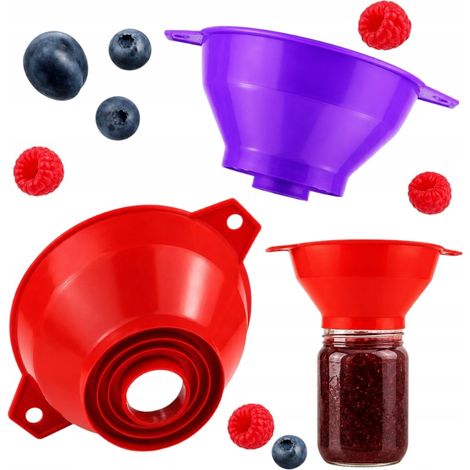 Entonnoir universel pour remplir bocaux, ballons, bouteilles en verre, entonnoirs (1/5)