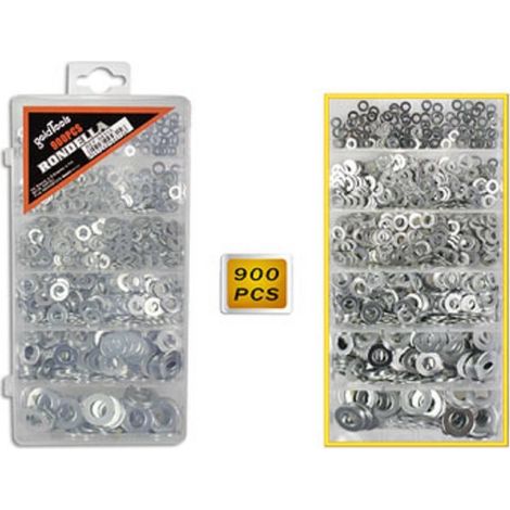 Kit 900 Rondelle Piatte For Viti 6 Measures Diverse Spessories Distanziatori Bulloni