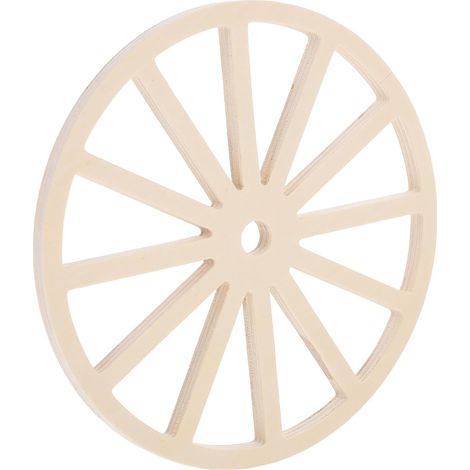 murale rustique en forme de roue de chariot design durable (1/5)