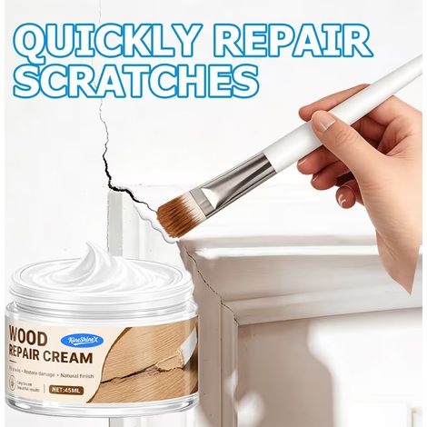 KineShineX Holzreparaturpaste für Holzmöbel, Reparaturwerkzeug für Verbundholzböden, Reparatur von Löchern und Nagellöchern, Ausbesserung von Türlack (1/5)