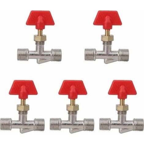 Compressor Accessory 5 Pcs Air Compressor Valve Needle Valve 1/4in Float Ball Valve Structure Spare Parts Air Compressor Hose (1/5)