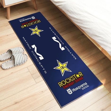 Tapis d'exposition pour moto 60 x 200 cm, antidérapant, idéal pour les passionnés de moto. Tapis décoratif, résistant aux taches et facile à nettoyer