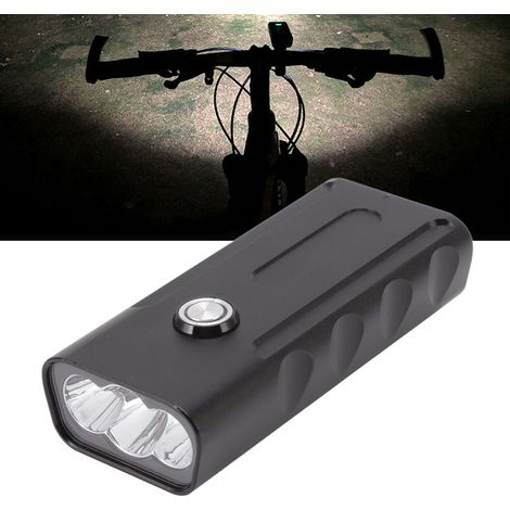 Phare de vélo avec 3 LED T6, étanche IPX5, rechargeable, 5200 mAh, accessoire pour rouler de nuit (1/5)