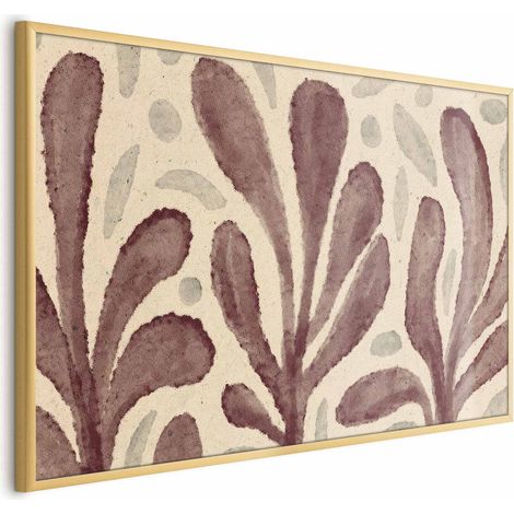 Poster – Blätter und Flecken – große, zitternde Formen, inspiriert von Matisse (1/4)