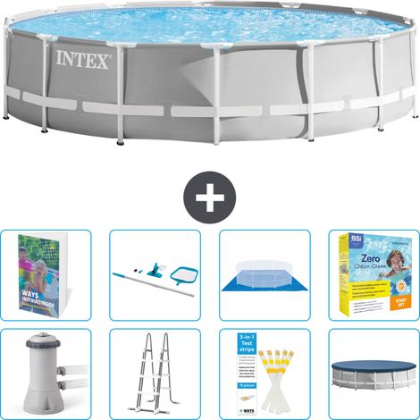 Prism Frame Pool Rund - 427x107 cm - 9-teilig S550