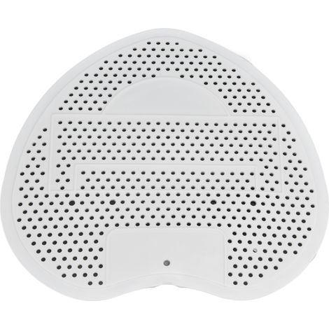 Grille d'urinoir anti-obstruction, résistante aux éclaboussures et désodorisante pour salle de bain, bureau et restaurant (blanche) (1/5)
