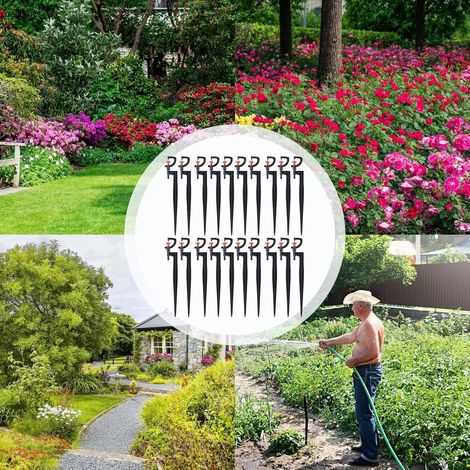 Arroseur rotatif 360° – Buse rotative – Irrigation précise anti-gaspillage – Pulvérisation uniforme – Piquet étendu pour stabilité – Résistant vent et pluie – Pour jardin agricole, terrain sportif, zo (1/4)