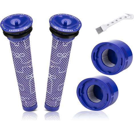 Lot de 2 Filtre pour Dyson V8 V7, Lavable avec Brosse, Compatible Absolute Animal Motorhead (1/5)