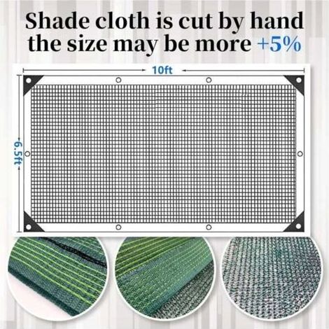 Voile d'ombrage de jardin vert foncé de 3 mètres, robuste et durable, adaptée aux serres, poulaillers, pergolas et auvents. (1/5)