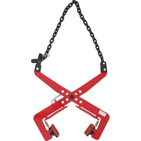 Pince de levage, design en ciseaux, haute capacité de charge, Rouge, 350 Kg (1/2)