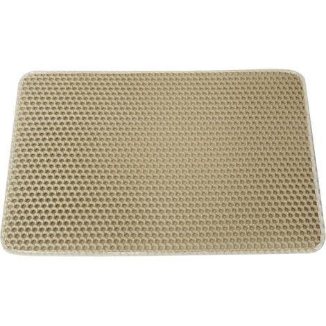 Alfombra Para Arenero De Gato - Doble Capa - 60 X 45 Cm - Recoge Arena - Uso Doméstico - 1 Unidad (1/5)