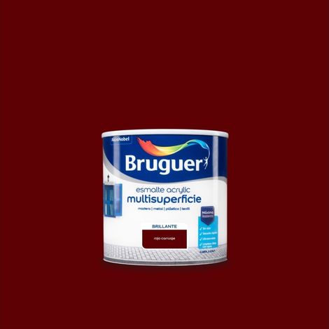 Bruguer Acrylic Multisuperficie Esmalte al agua Brillante Rojo carruaje 250 ml