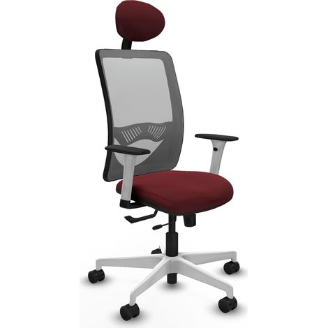 Chaise de bureau piqueras y crespo Zulema blanc mousse haute densité (1/2)