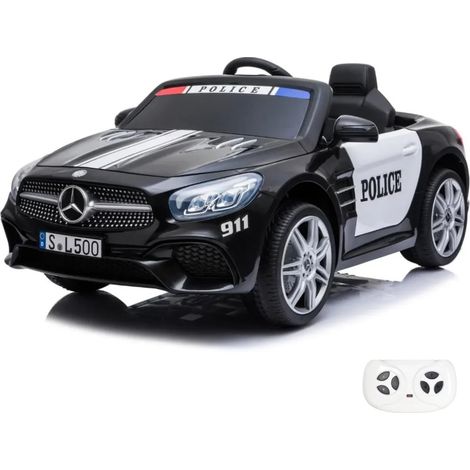 Mercedes SL500 AMG Elektro-Polizeiauto 12V - Schwarz (1/5)