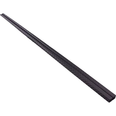 Schwarze, quadratische Sushi-Essstäbchen aus Kunststoff, wiederverwendbar, 1 Paar (1/5)
