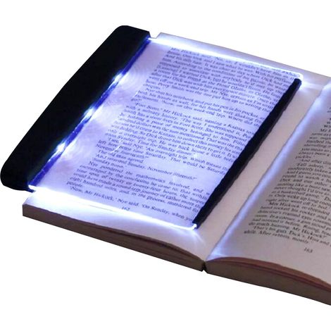 Lampe de Lecture à LED, Lightwedge Book Light pour Lecture de Nuit au Lit, Taille Réduite, Protection des Yeux, Portable